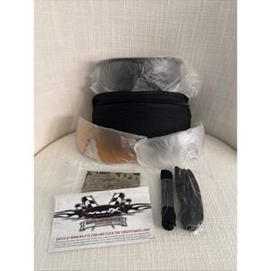 Wiley X Vapor Sunglasses Matte Black Frame w/ Light Rust/Smoke Gray/Clear Lens